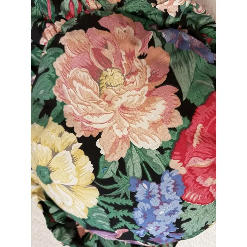 VINTAGE MARTHA STEWART Throw Pillow Ruffle Floral Medley NEW 1990’s 3275-60
